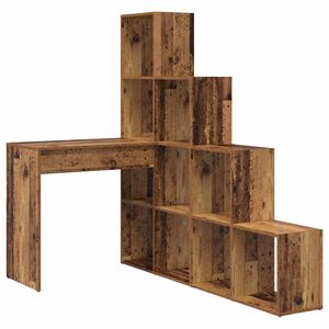 vidaXL Sarok&iacute;r&oacute;asztal &Ouml;reg fa 101,5 x 149,5 x 149,5 cm Szerelt Fa