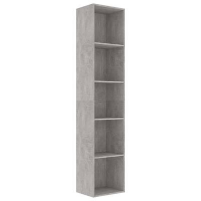 vidaXL betonszürke forgácslap könyvszekrény 40 x 30 x 189 cm
