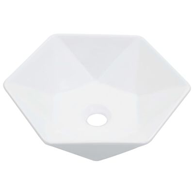 vidaXL fehér kerámia mosdókagyló 41 x 36,5 x 12 cm
