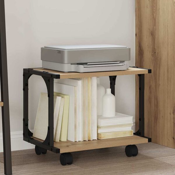 vidaXL Nyomtat&oacute;&aacute;llv&aacute;ny Artisan t&ouml;lgy 41 x 28 x 33.5 cm Faanyag