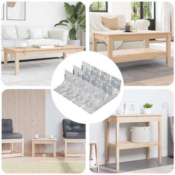 vidaXL Konzol 212 pcs Horganyzott 106 x 55 x 1,5mm Ac&eacute;l