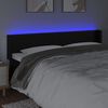 vidaXL fekete műbőr LED-es fejt&aacute;mla 183 x 16 x 78/88 cm
