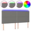 vidaXL s&ouml;t&eacute;tsz&uuml;rke sz&ouml;vet LED-es fejt&aacute;mla 160x5x118/128 cm