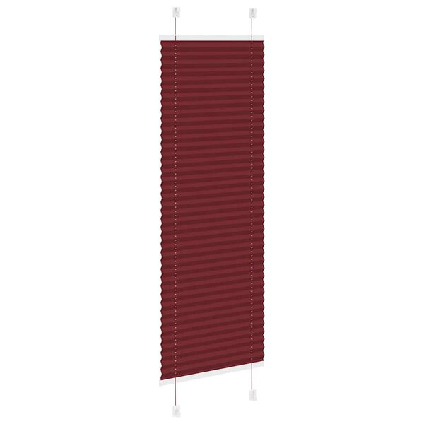 vidaXL pliszírozott redőny Bordeaux piros 40x100 cm szövetszélesség