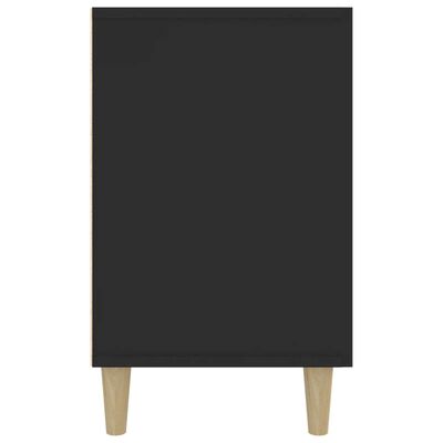 vidaXL fekete szerelt fa tálalószekrény 100 x 36 x 60 cm