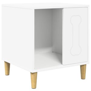 vidaXL Kutyah&aacute;z Feh&eacute;r 44 x 42 x 49 cm Faanyag