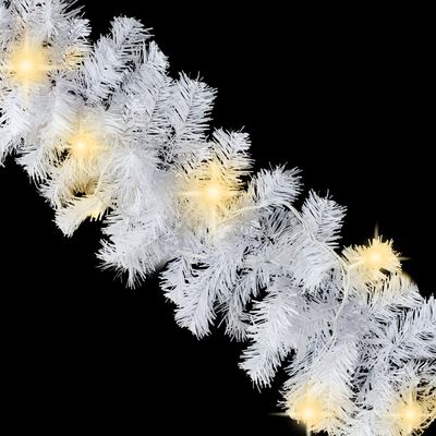 vidaXL fehér karácsonyi füzér LED-es izzókkal 10 m