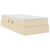 vidaXL &Aacute;gy t&aacute;rol&oacute;val &eacute;s matraccal Kr&eacute;m 100 x 200 cm Poli&eacute;szter