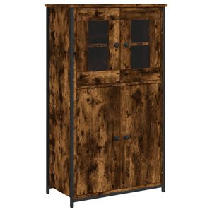 vidaXL f&uuml;st&ouml;s t&ouml;lgy sz&iacute;nű szerelt fa magasszekr&eacute;ny 62 x 32 x 106,5 cm
