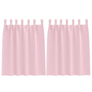 vidaXL Fekete F&uuml;gg&ouml;ny Gyűrűkkel 2 pcs Babar&oacute;zsasz&iacute;n 140 x 140 cm