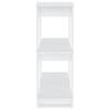 vidaXL fehér könyvszekrény/térelválasztó 80 x 30 x 87 cm