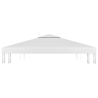 vidaXL fehér kétszintes pavilon-tetőponyva 310 g/m² 4 x 3 m
