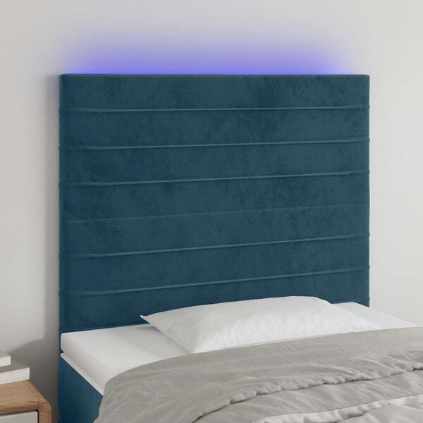 vidaXL s&ouml;t&eacute;tk&eacute;k b&aacute;rsony LED-es fejt&aacute;mla 100x5x118/128 cm