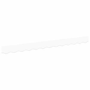 vidaXL Napellenző d&iacute;sz&eacute;l csere Feh&eacute;r 230 x 20 cm Poli&eacute;szter