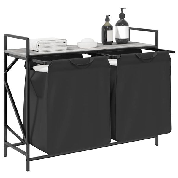 vidaXL sz&uuml;rke sonoma mosodai kos&aacute;r 2 rekeszes polccal