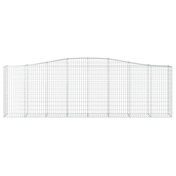 vidaXL 6 db &iacute;ves horganyzott vas gabion kos&aacute;r 400x50x120/140 cm