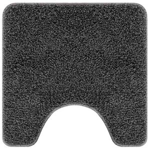 vidaXL Cs&uacute;sz&aacute;sg&aacute;tl&oacute; F&uuml;rdőszőnyeg WC Ny&iacute;r&aacute;ssal S&ouml;t&eacute;tsz&uuml;rke 50 x 50 cm