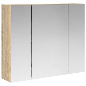 vidaXL F&uuml;rdőszobai t&uuml;k&ouml;rszekr&eacute;ny Sonoma t&ouml;lgy 60 x 14,5 x 50 cm
