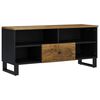 vidaXL t&ouml;m&ouml;r mang&oacute;fa &eacute;s szerelt fa TV-szekr&eacute;ny 100 x 33 x 46 cm