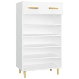 vidaXL feh&eacute;r szerelt fa cipőszekr&eacute;ny 60 x 35 x 105 cm