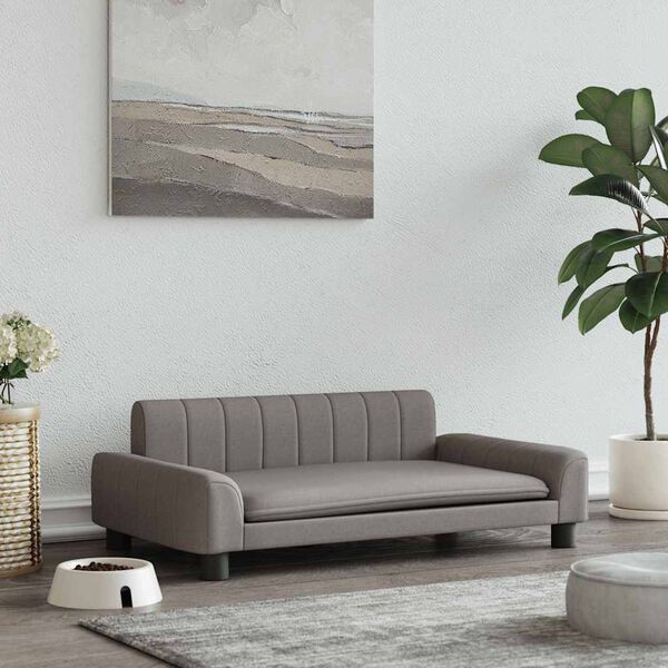 vidaXL tópszínű szövet kutyaágy 90 x 53 x 30 cm