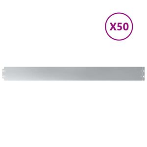 vidaXL Fűszeg&eacute;lyez&eacute;s 50 db 10 x 103 cm Horganyzott Ac&eacute;l Ez&uuml;st