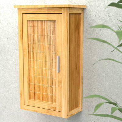 EISL bambusz magasszekrény ajtóval 40 x 20 x 70 cm