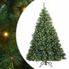 vidaXL Mű kar&aacute;csonyfa 300 LED-del &aacute;llv&aacute;nnyal Z&ouml;ld 180 cm PE &eacute;s PVC