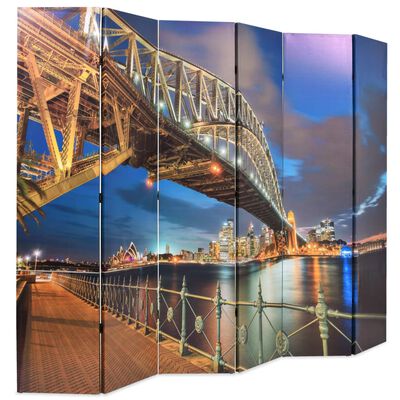 vidaXL Sydney-i Kikötőhíd mintás paraván 228 x 170 cm