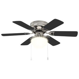 vidaXL Mennyezeti ventil&aacute;tor l&aacute;mp&aacute;val &Oslash; 82 cm Fekete