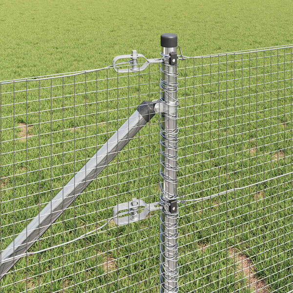 vidaXL Ker&iacute;t&eacute;soszlop Ez&uuml;st 25 x 1 m (19 x 19 mm h&aacute;l&oacute;) Ac&eacute;l