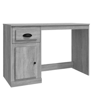 vidaXL sz&uuml;rke sonoma sz&iacute;nű szerelt fa &iacute;r&oacute;asztal fi&oacute;kkal 115x50x75 cm