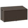 vidaXL barna polyrattan kerti t&aacute;rol&oacute;l&aacute;da 110x50x58 cm