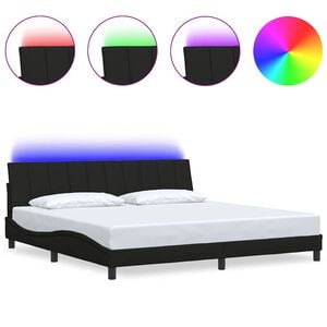 vidaXL fekete sz&ouml;vet &aacute;gykeret matrac n&eacute;lk&uuml;l Hanko 200 x 200 cm