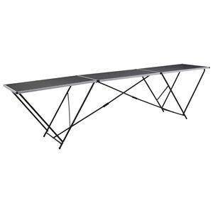 vidaXL &ouml;sszecsukhat&oacute; MDF/alum&iacute;nium tap&eacute;t&aacute;z&oacute;asztal 300 x 60 x 78 cm