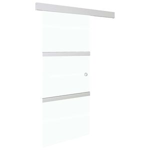 vidaXL ez&uuml;st ESG &uuml;veg &eacute;s alum&iacute;nium tol&oacute;ajt&oacute; puha &uuml;tk&ouml;zőkkel 76x205 cm