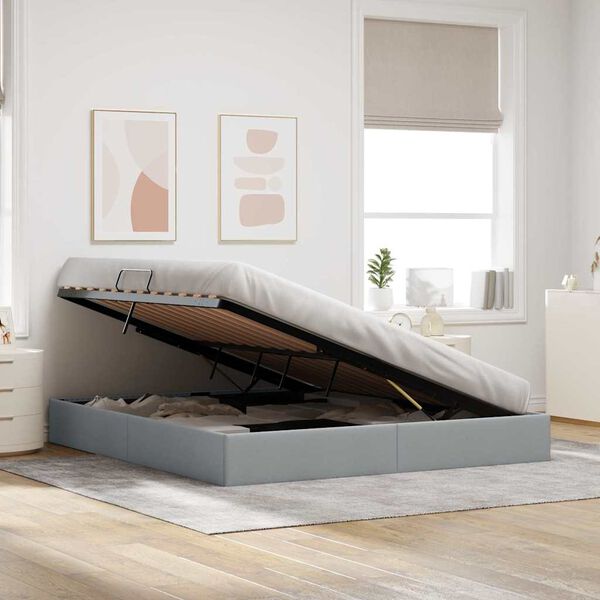 vidaXL T&aacute;rol&oacute;s &Aacute;gy fejt&aacute;ml&aacute;val Vil&aacute;gossz&uuml;rke 180 x 200 cm sz&ouml;vet