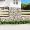 vidaXL &iacute;ves horganyzott vas gabion kos&aacute;r 150x50x160/180 cm