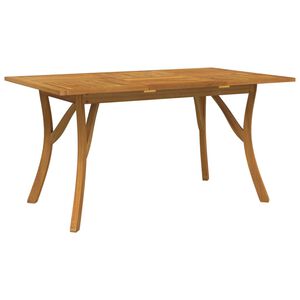 vidaXL t&ouml;m&ouml;r ak&aacute;cfa kerti asztal 150 x 90 x 75 cm