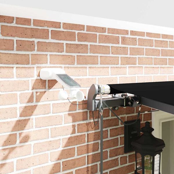 vidaXL Napernyő Anyag tartalmaz Fekete 600 &times; 300 cm Poli&eacute;szter