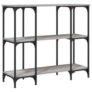 vidaXL sz&uuml;rke sonoma sz&iacute;nű szerelt fa t&aacute;lal&oacute;asztal 102x35x90 cm