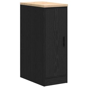 vidaXL gar&aacute;zs t&aacute;rol&oacute;szekr&eacute;ny fekete 30x51x85 cm t&ouml;m&ouml;rfa fenyőfa