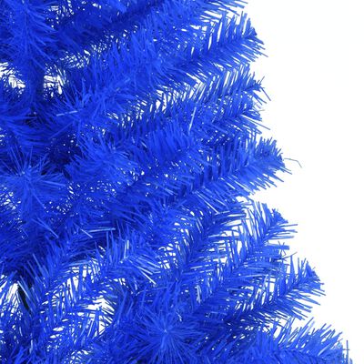 vidaXL kék PVC fél műkarácsonyfa állvánnyal 180 cm