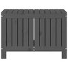 vidaXL szürke tömör fenyőfa kerti tárolóláda 76 x 42,5 x 54 cm