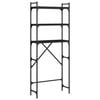 vidaXL fekete szerelt fa mos&oacute;g&eacute;ppolc 67 x 25 x 163 cm