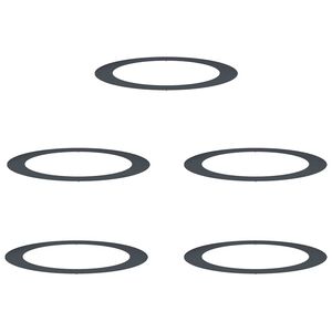 vidaXL Alkalmas lapos fa gyűrűkhez 5 pcs Antracit &Oslash;90 / 120 cm Ac&eacute;l