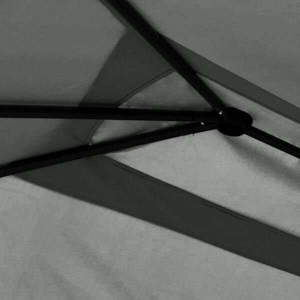 vidaXL antracitszürke pavilon oszlop takarókkal 3 x 4 x 2,6 m 160 g/m²