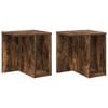 vidaXL V&eacute;gasztal 2 db F&uuml;st&ouml;lt t&ouml;lgy 37 x 32 x 40 cm Szerelt Fa