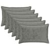 vidaXL P&aacute;rna huzat 6 pcs HOUTEN S&ouml;t&eacute;tsz&uuml;rke 50 x 80 cm Flanell