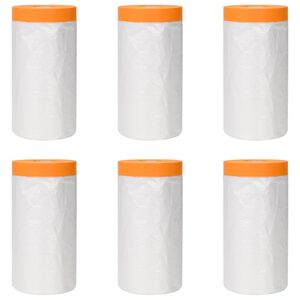 vidaXL Ragaszt&oacute;szalaggal ell&aacute;tott porf&oacute;lia 6 db &Aacute;tl&aacute;tsz&oacute; 110 x 3300 cm